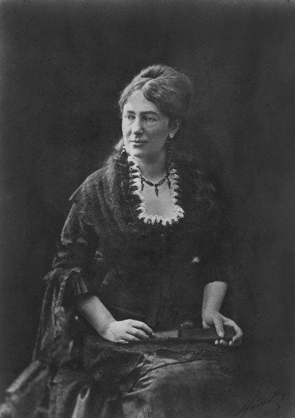 Detail of Portrait of Juliette Adam by (1820-1910) Nadar