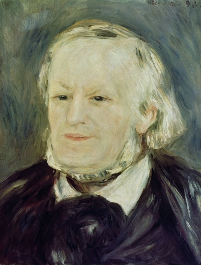 Detail of Portrait of Richard Wagner, 1893 by Pierre Auguste Renoir