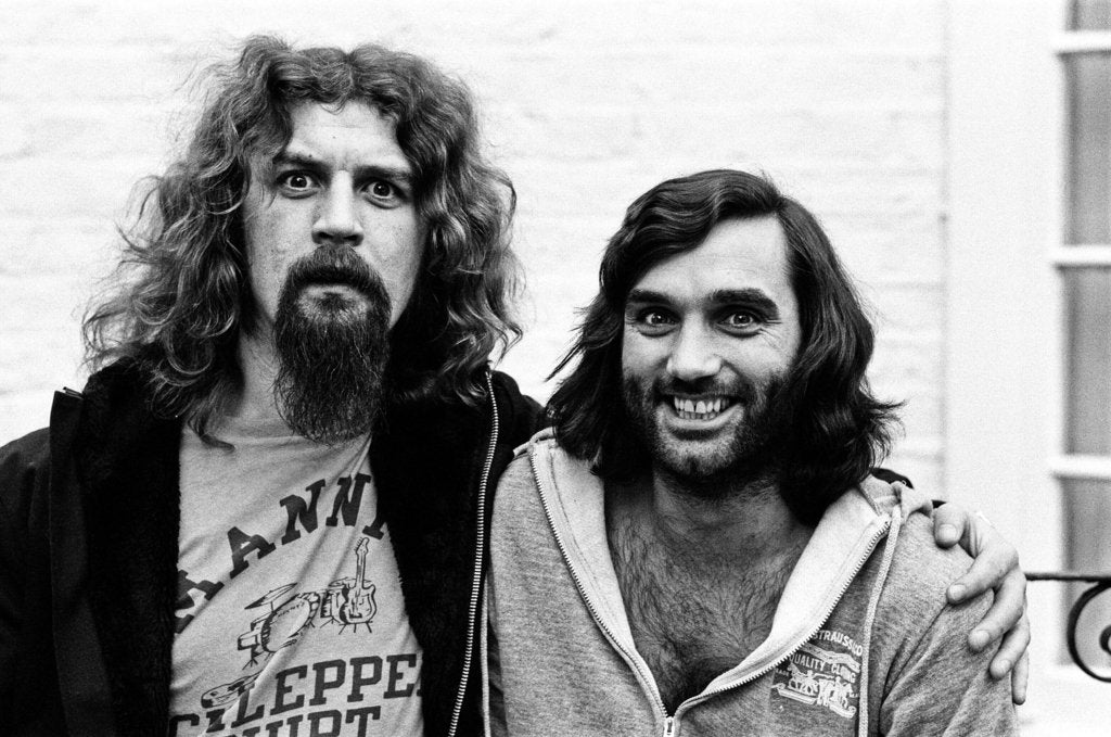 Detail of Scottish Comedian and Cabaret star Billy Connolly met George Best by Kent Gavin