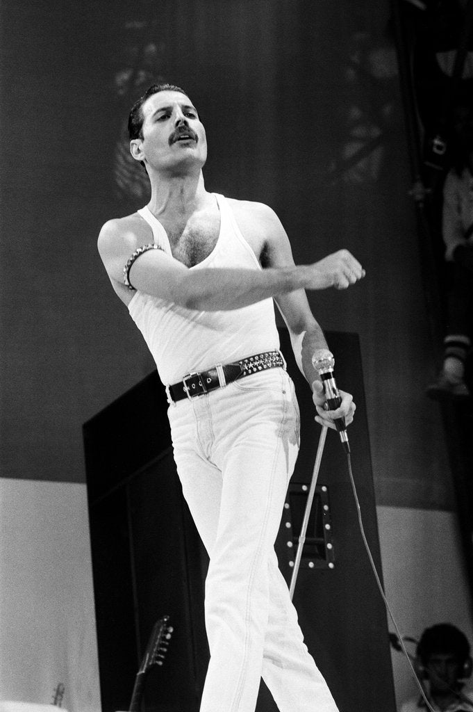 Detail of Freddie Mercury by Daily Mirror