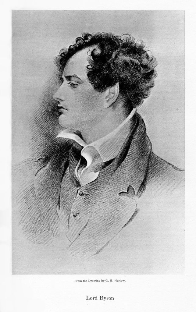 Detail of Lord Byron, Anglo-Scottish poet by Anonymous