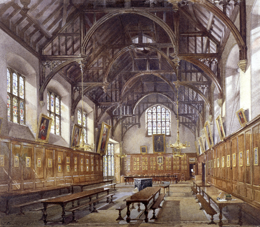 Detail of Gray's Inn Hall, London by John Crowther