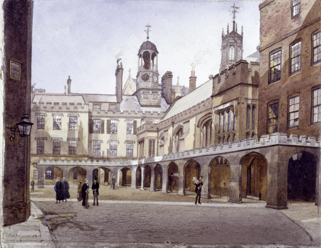 Detail of Lincoln's Inn Old Hall, London by John Crowther