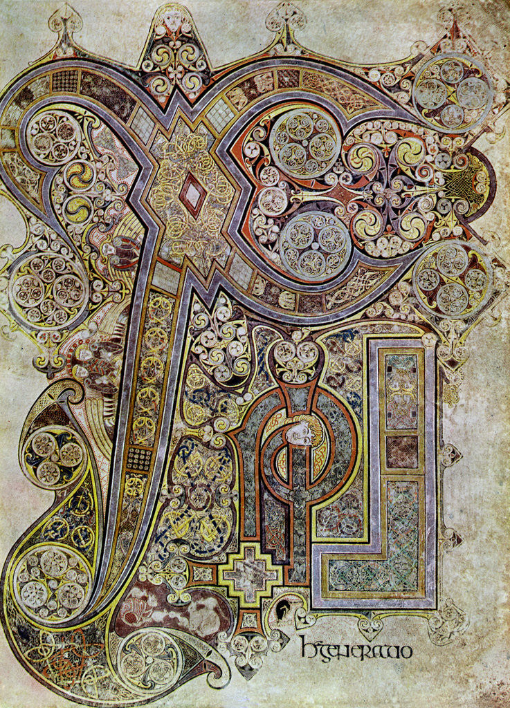 Detail of The Monogram Page, 800 AD by Anonymous