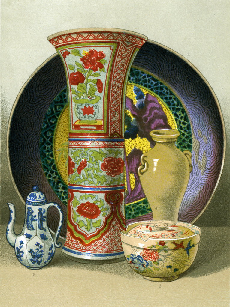 Detail of Ceramic Art, Chinese and Japanese Porcelain by Anonymous