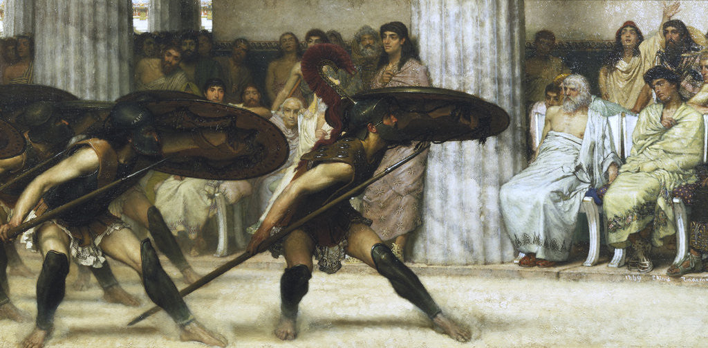 Detail of The Pyrrhic Dance by Sir Lawrence Alma-Tadema