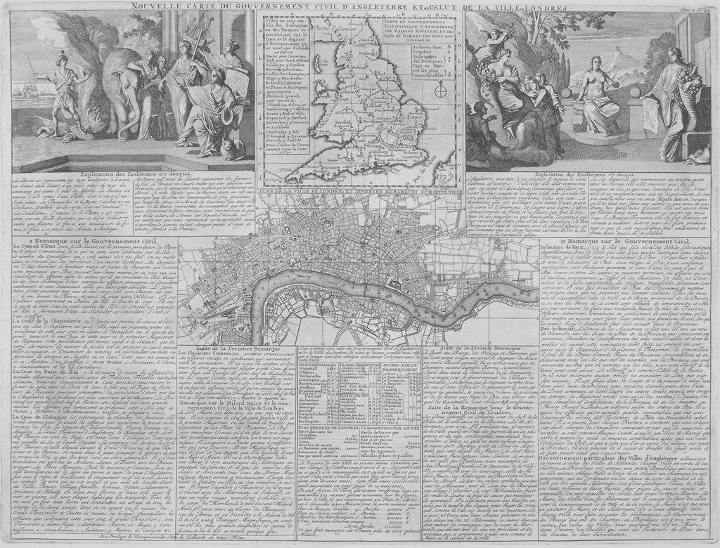 Detail of Maps of England, Wales and London by Anonymous
