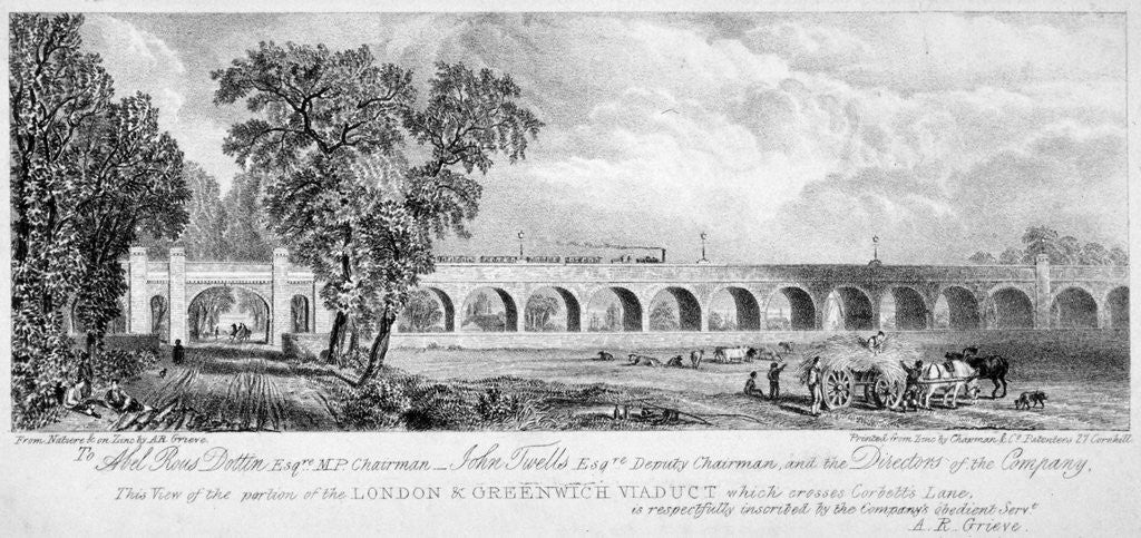 Detail of London and Greenwich Viaduct, Bermondsey, London by Chapman & Co