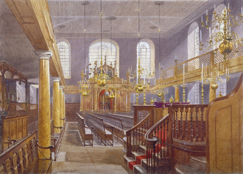 Detail of Synagogue, Bevis Marks, City of London by John Crowther