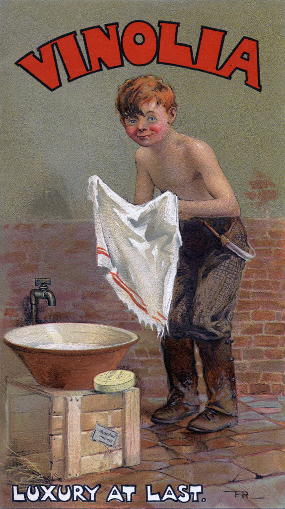 Detail of Advert for Vinolia soap by Anonymous