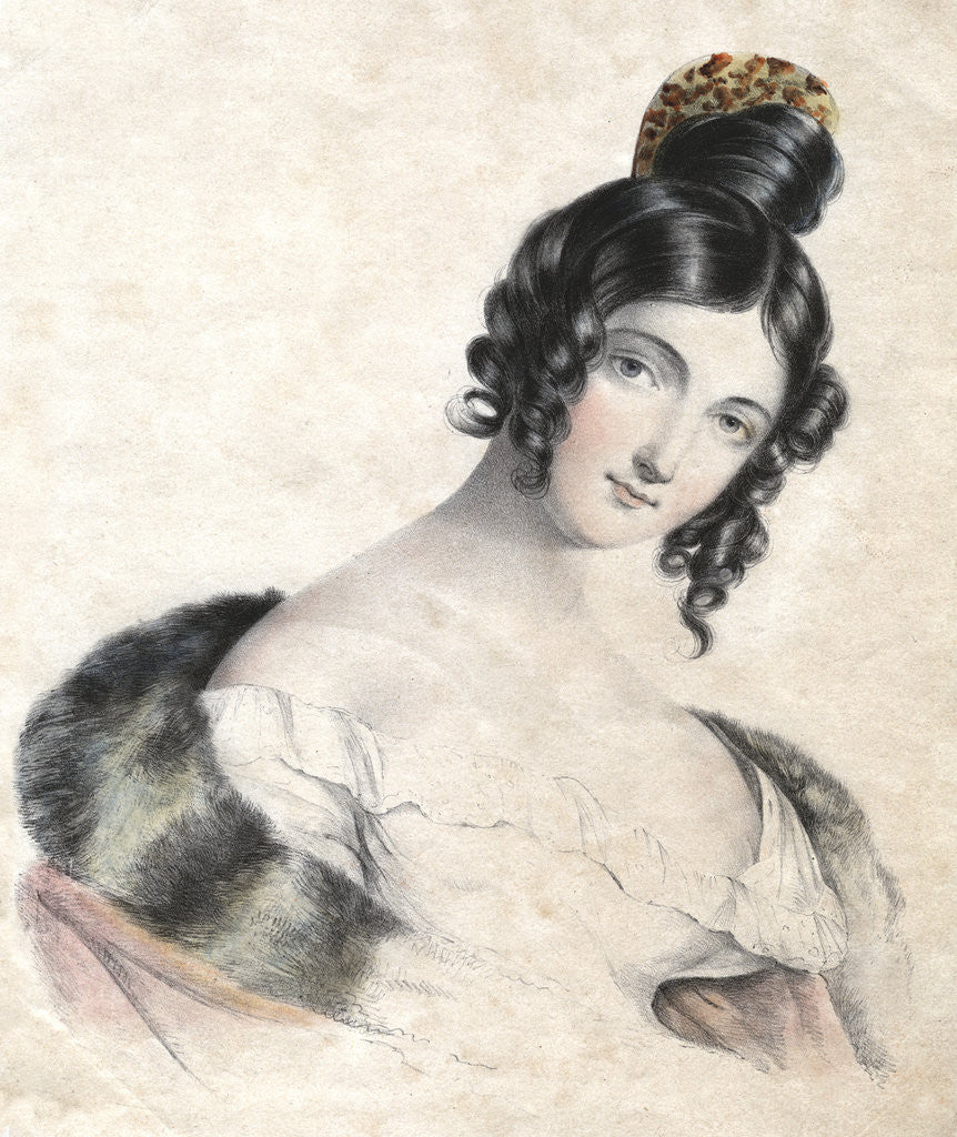 Detail of Young woman by Anonymous