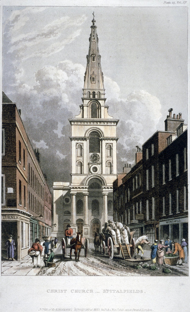 Detail of Christ Church, Spitalfields, London by Anonymous
