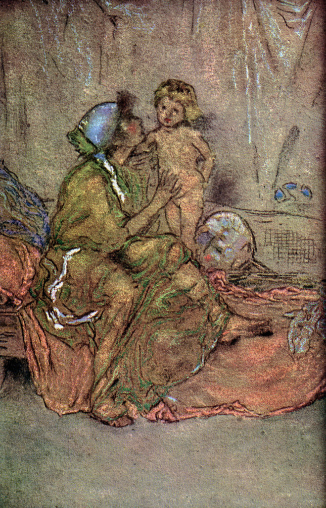 Detail of Mother and Child by Whistler