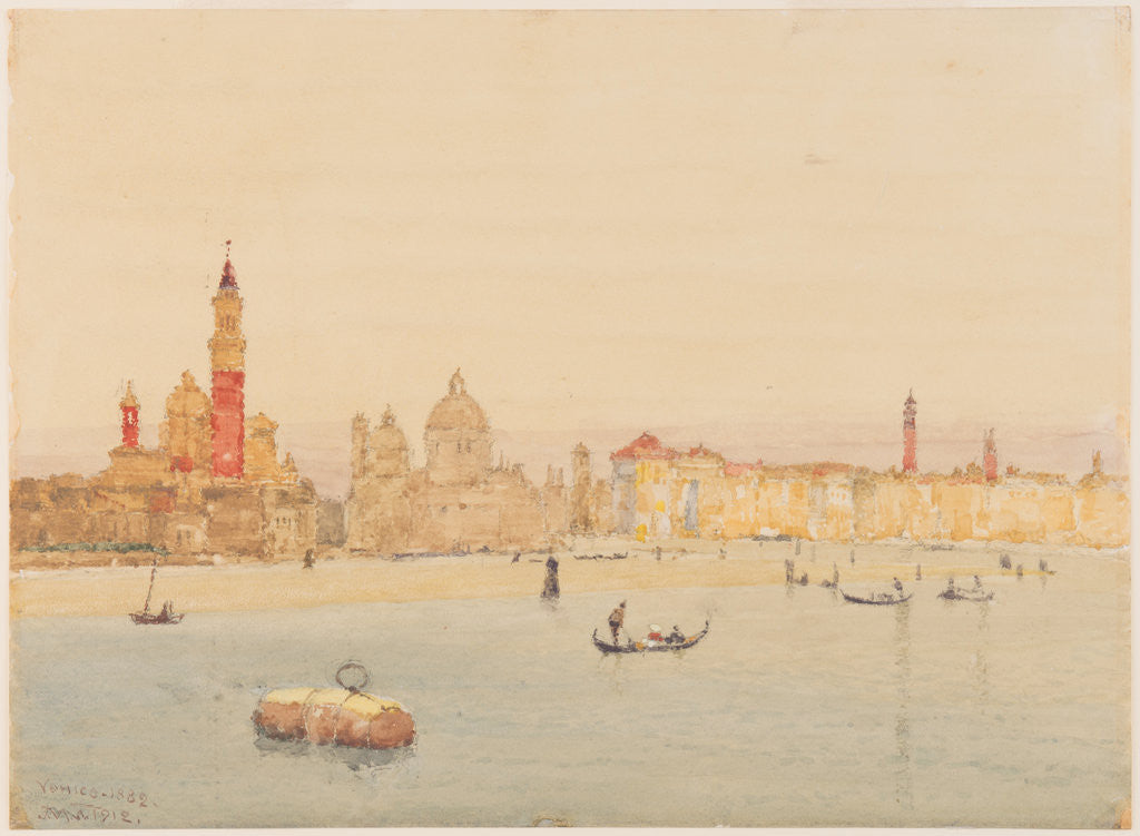 Detail of The Lagoon, Venice by John Miller Nicholson