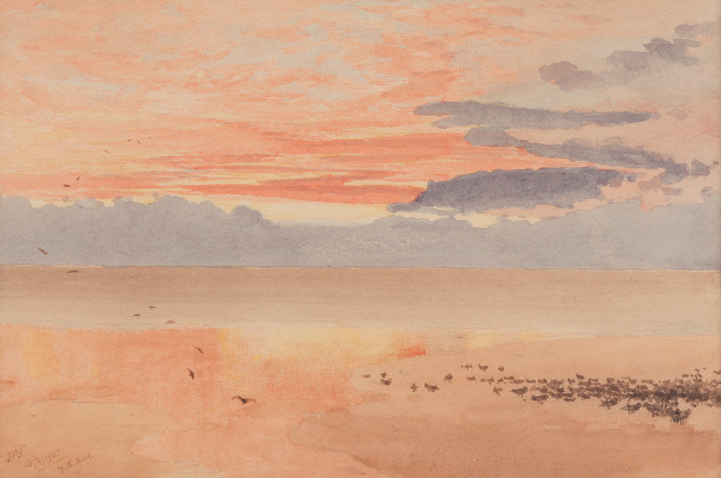 Detail of Red dawn by John Miller Nicholson