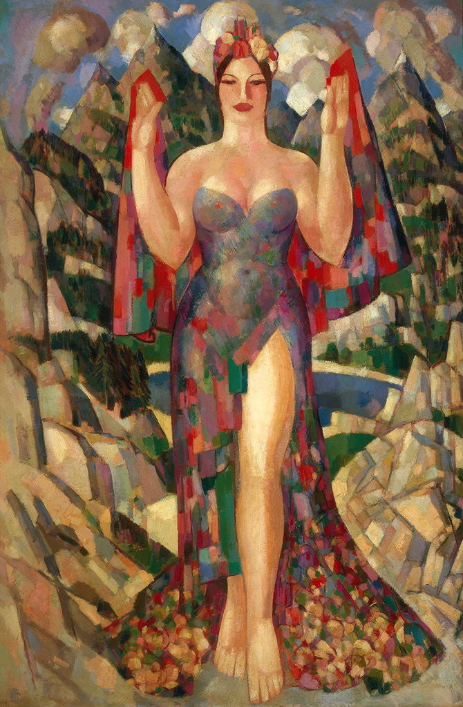 Detail of Danu, Mother of the Gods by John Duncan Fergusson