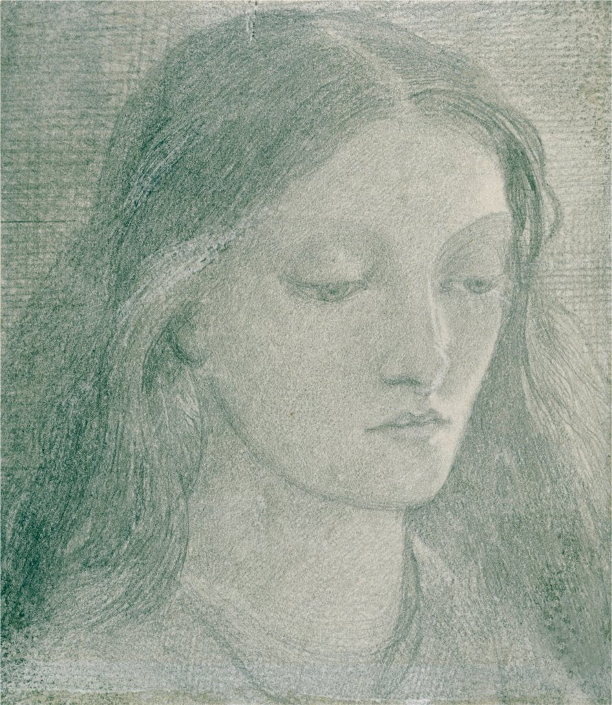 Detail of Elizabeth Eleanor Siddall by Dante Gabriel Rossetti