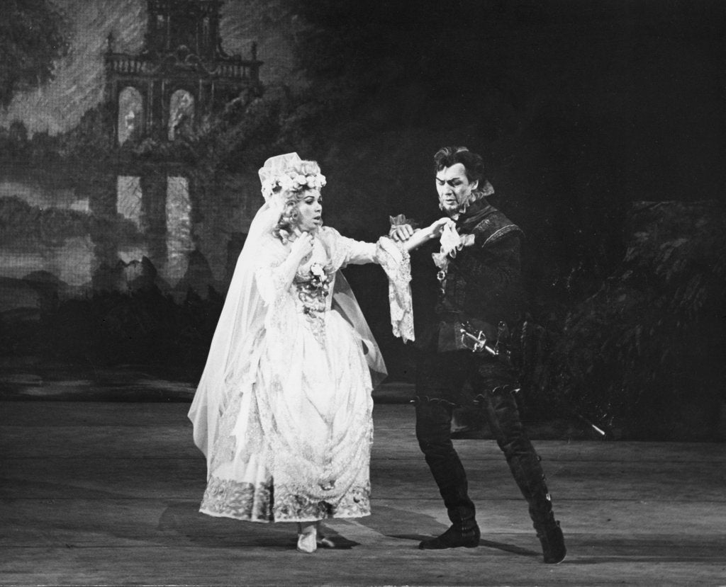 Detail of Mirella Freni and Cesare Siepi in Mozart's Don Giovanni at Covent Garden by Anthony Crickmay