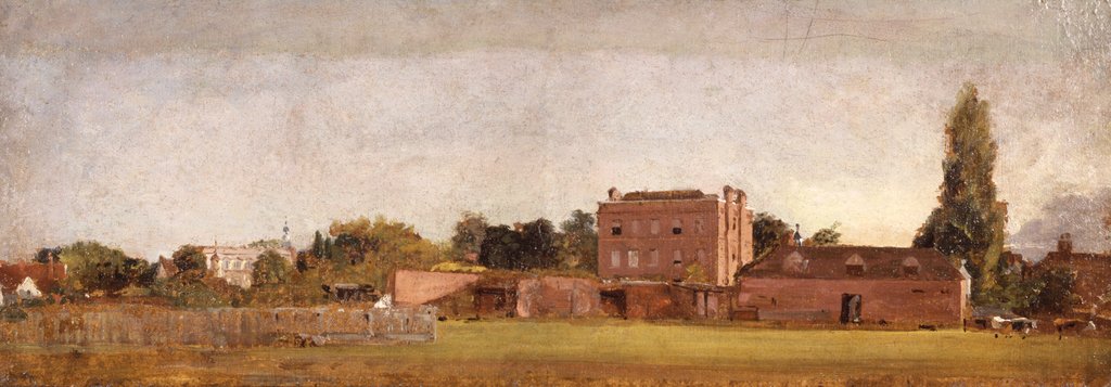 Detail of Mr William Golding Constable's House at East Bergholt by John Constable