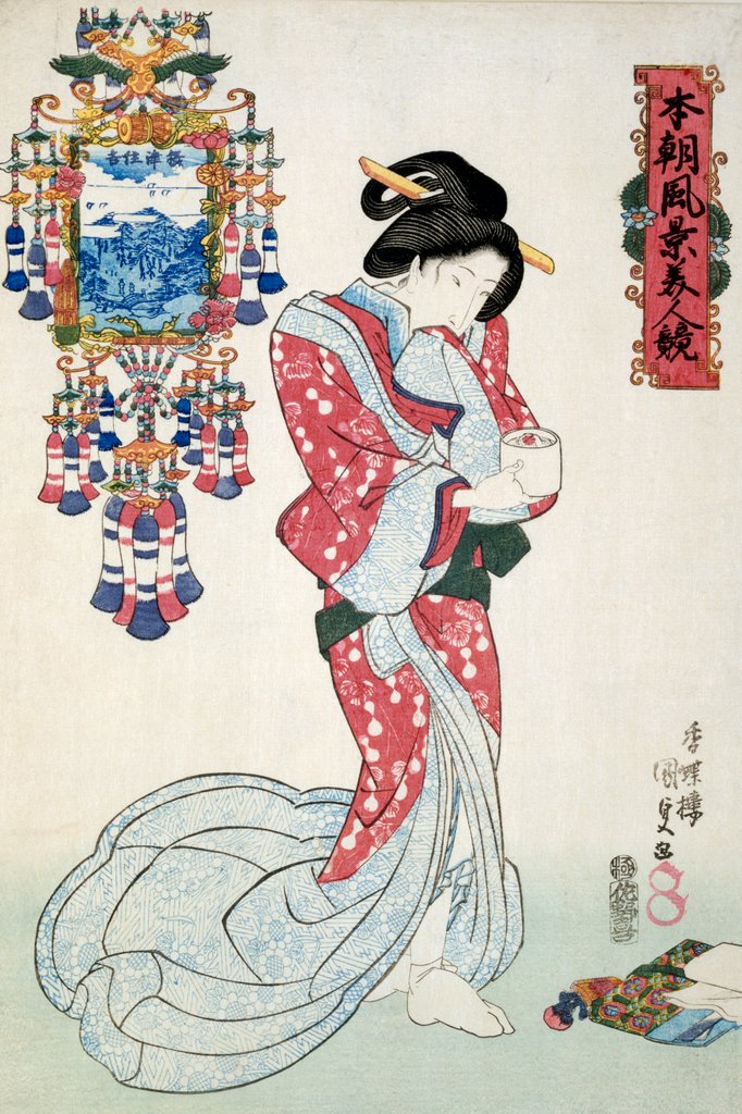 Detail of Views by beautiful women by Utagawa Kunisada
