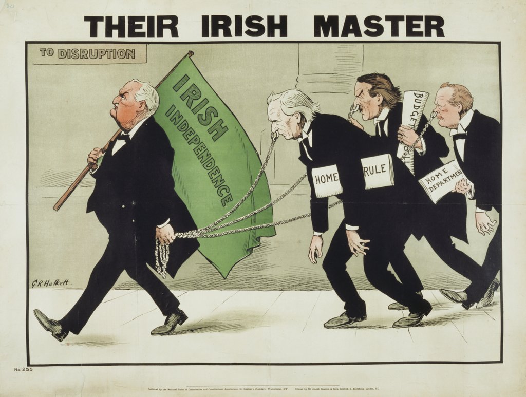 Detail of Their Irish Master by George Roland Halkett