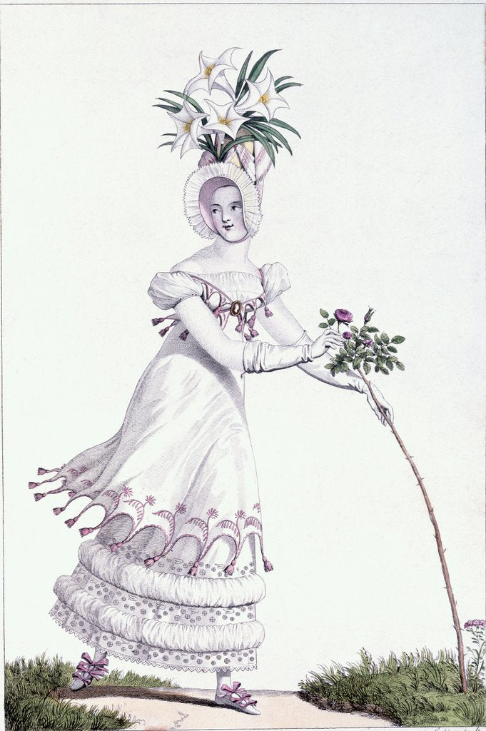 Detail of Fashion plate by Horace Vernet