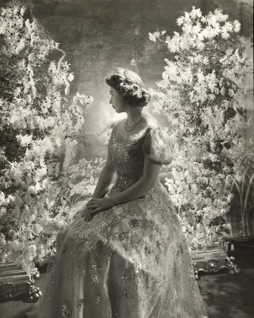 Detail of Princess Elizabeth at Buckingham Palace by Cecil Beaton