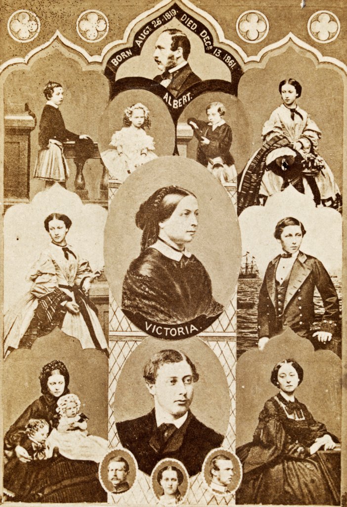 Detail of Collage of Victoria and Albert by Ashford Brothers & Co.