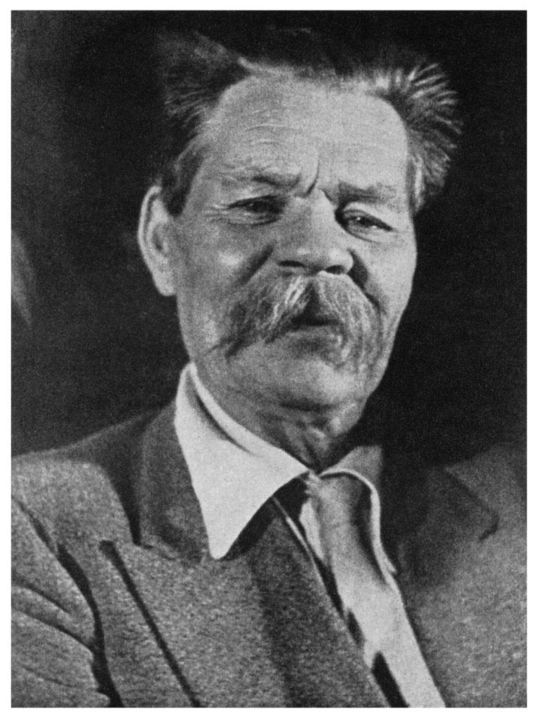 Detail of Maxim Gorky, Russian author by Anonymous