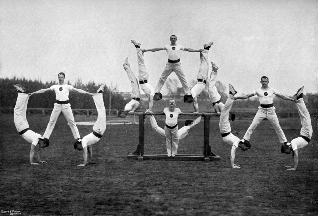 Detail of Display by the Aldershot gymnastic staff, Hampshire by Gregory & Co