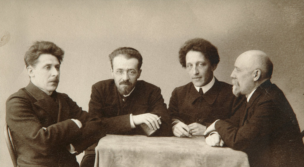 Detail of Four Russian poets, early 20th century. by Dmitri Spiridonovich Zdobnov