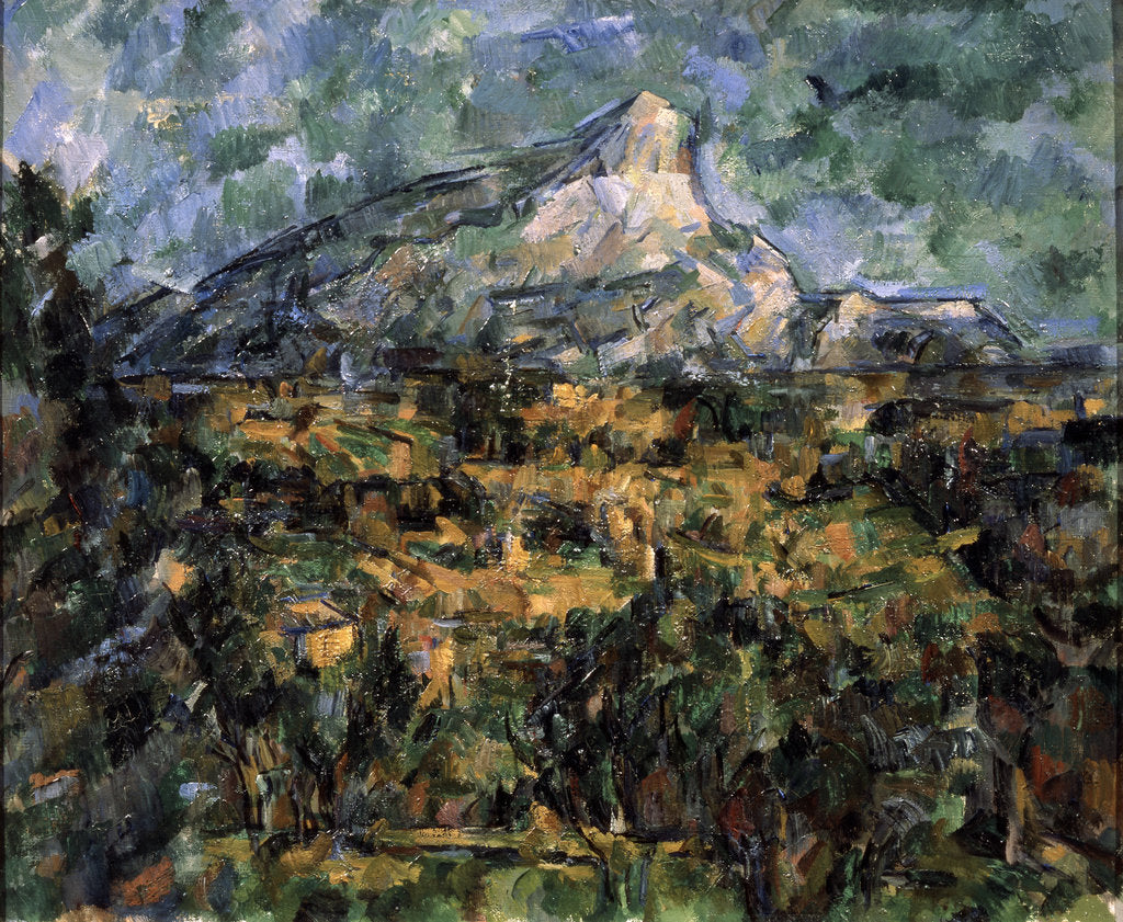 Detail of Landscape in Aix (Mont Sainte-Victoire), c1906. by Paul Cezanne
