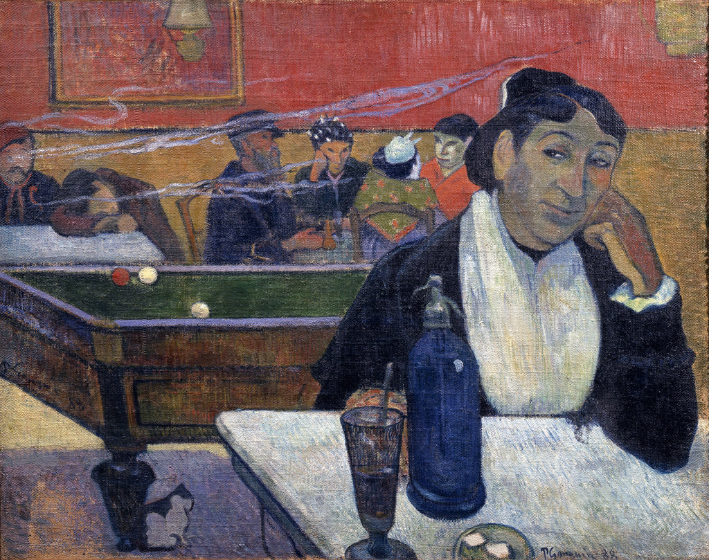 Detail of Night CafÃ© at Arles by Paul Gauguin