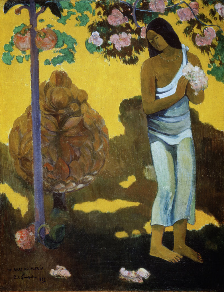 Detail of Te Avae No Maria (The Month of Mary), 1899 by Paul Gauguin