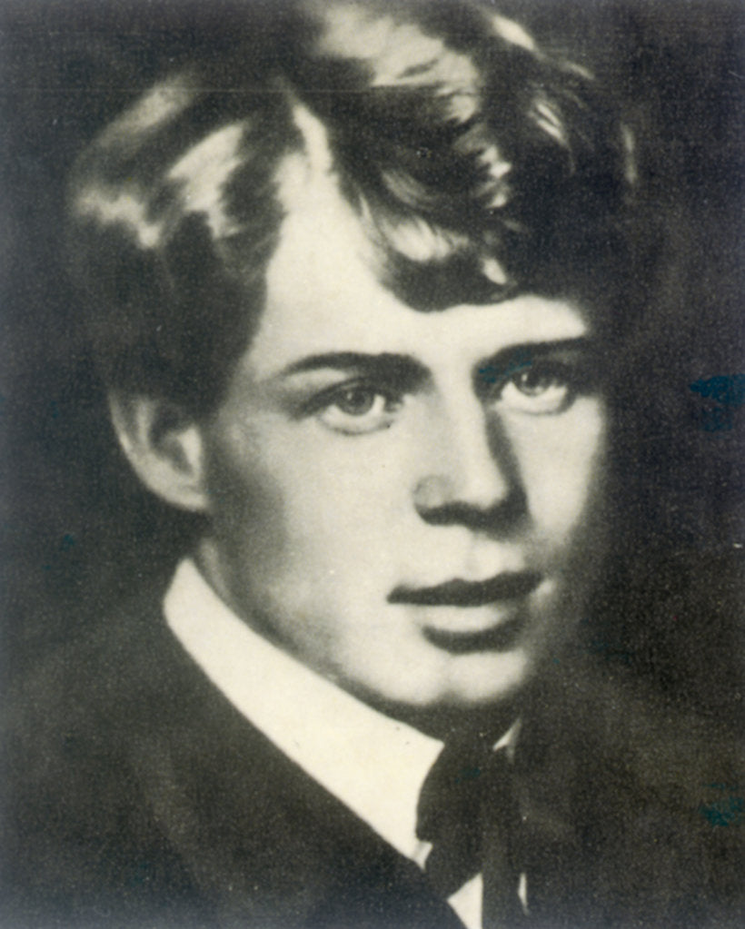 Detail of Sergei Yesenin, Russian poet, 1910s by Unknown