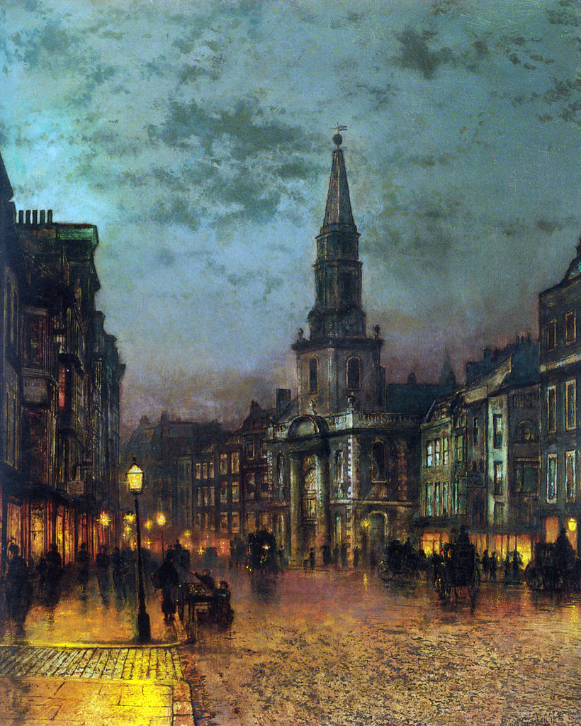 Detail of Blackman Street, London, 1885. by John Atkinson Grimshaw