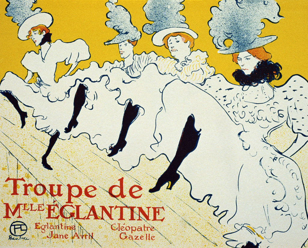 Detail of La Troupe De Mlle Ã‰glantine by Henri de Toulouse-Lautrec