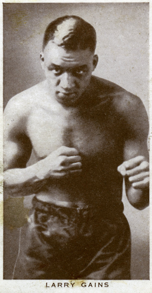 Detail of Larry Gains, Canadian boxer by Anonymous
