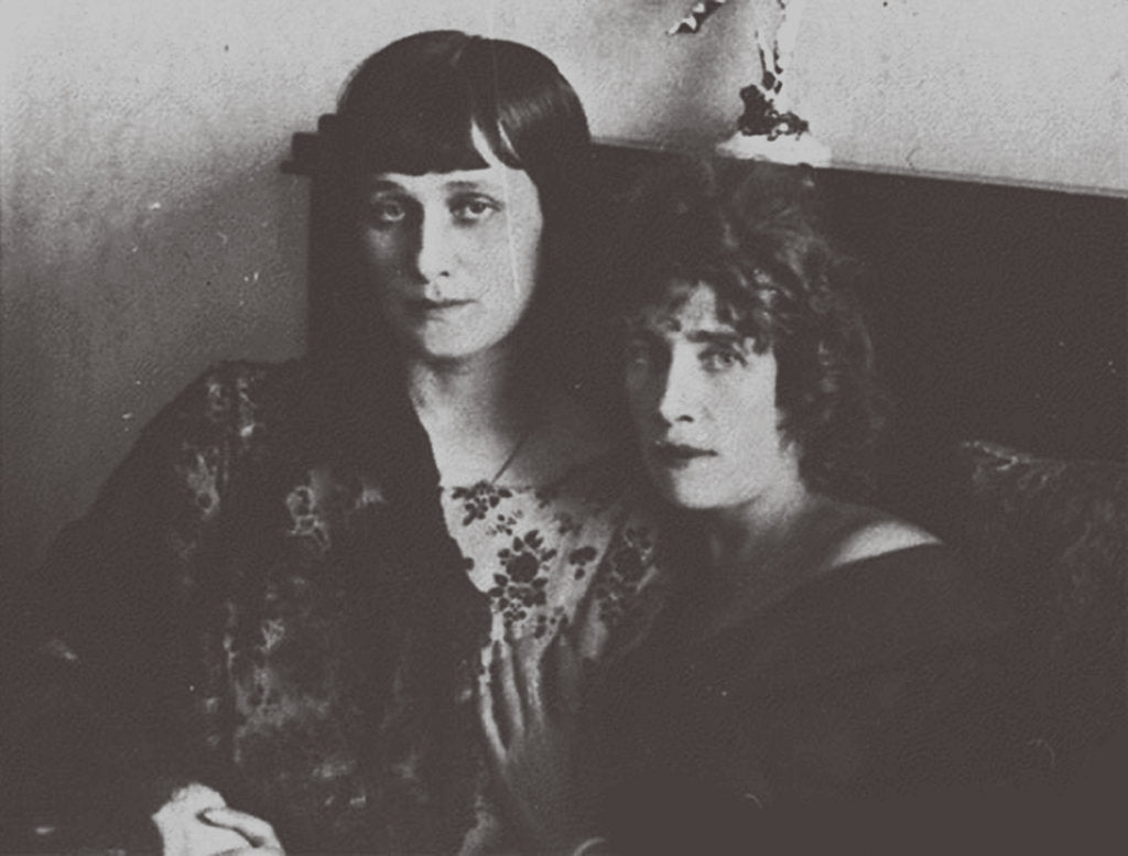 Detail of Anna Akhmatova and Olga Glebova-Sudeikina, 1914 by Anonymous
