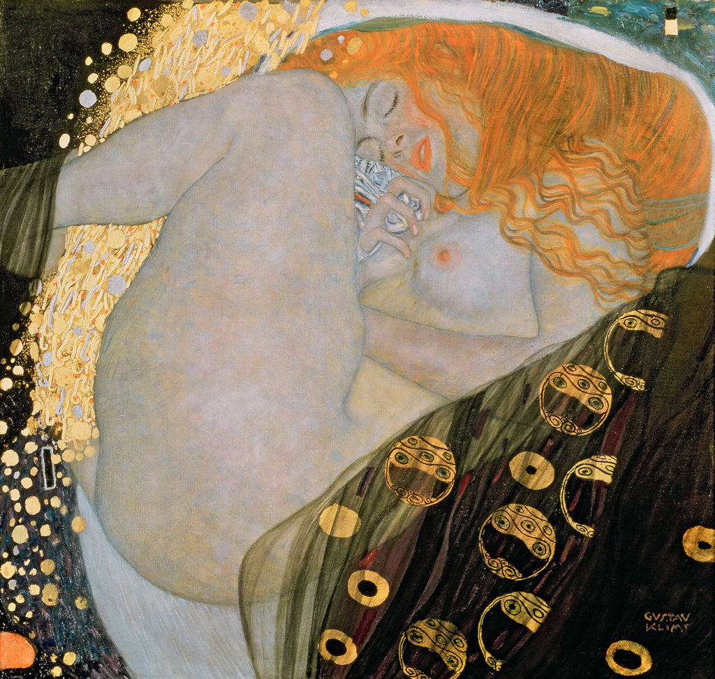 Detail of Danae by Gustav Klimt