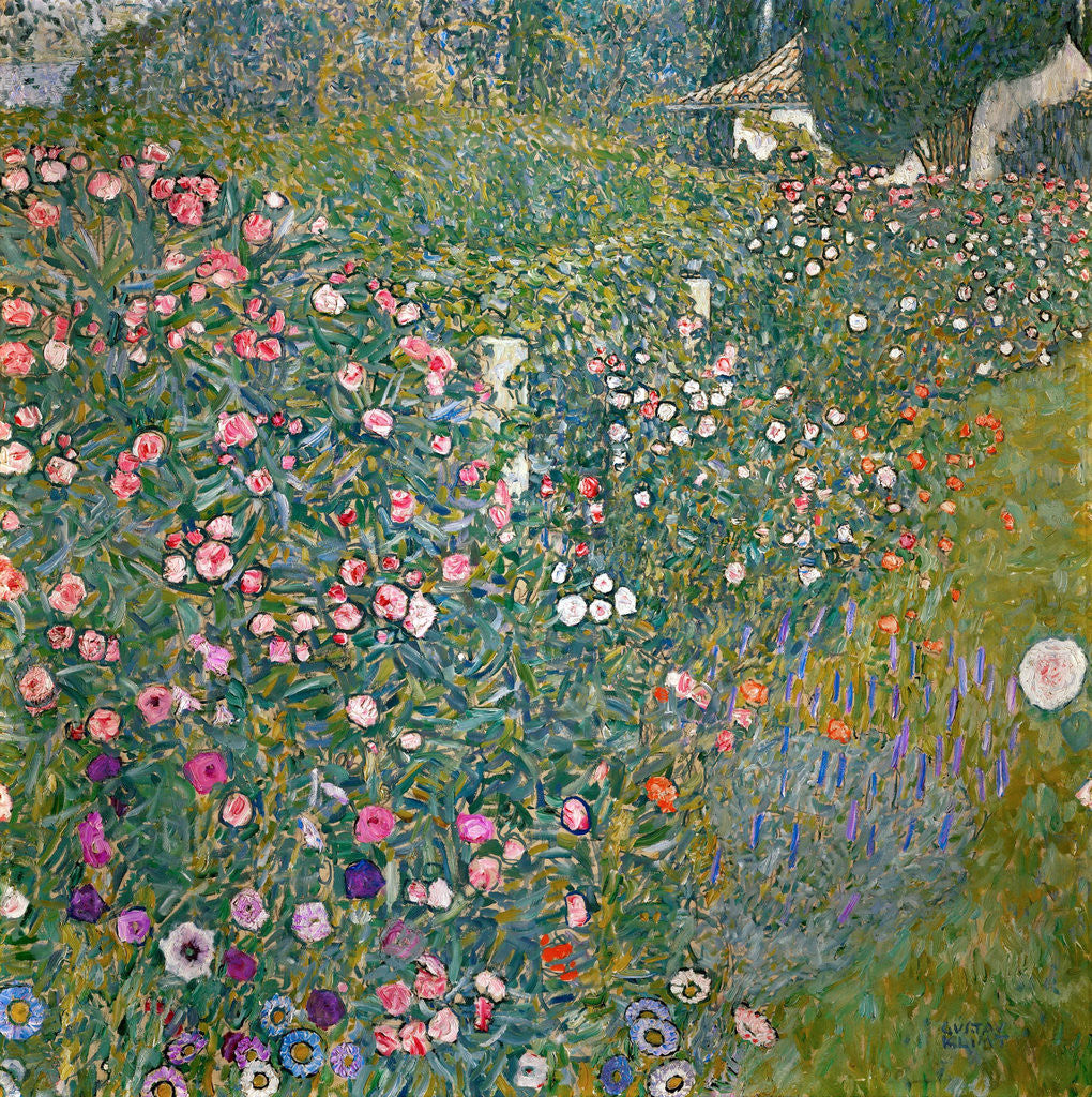 Detail of Italian Horticultural Landscape by Gustav Klimt