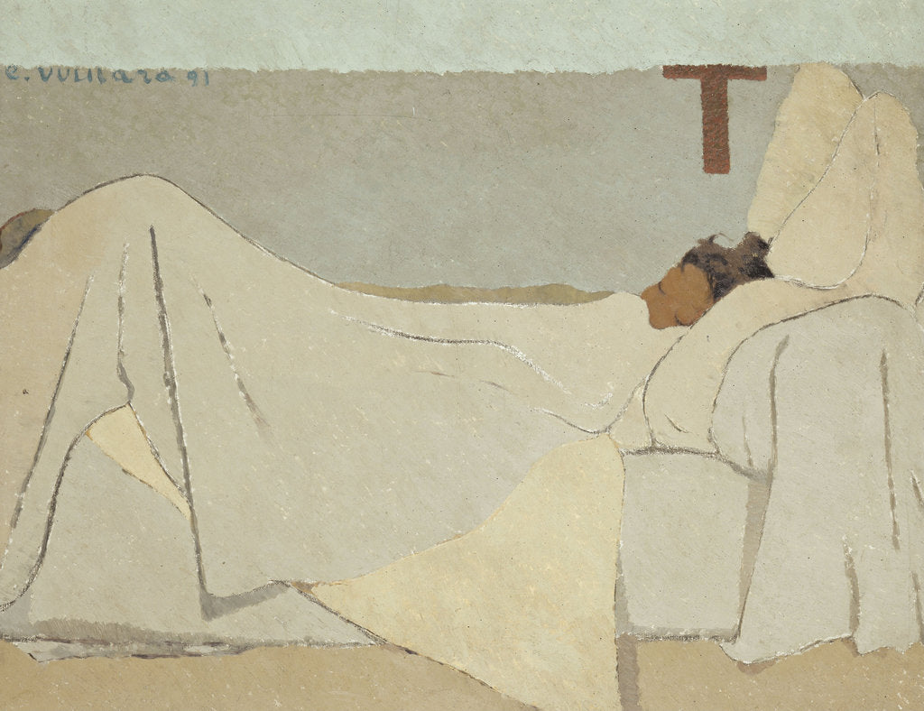 Detail of Au lit (In Bed), 1891 by Édouard Vuillard