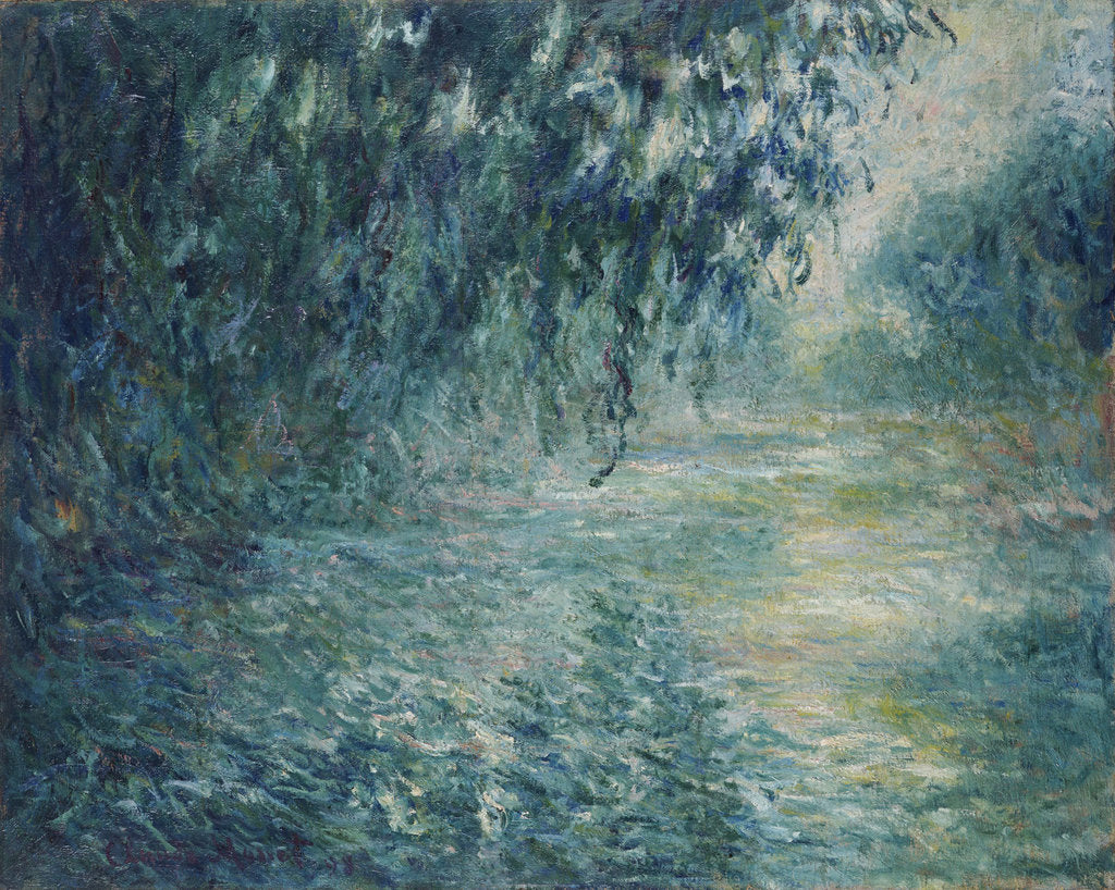 Detail of Morning on the Seine, 1898 by Claude Monet