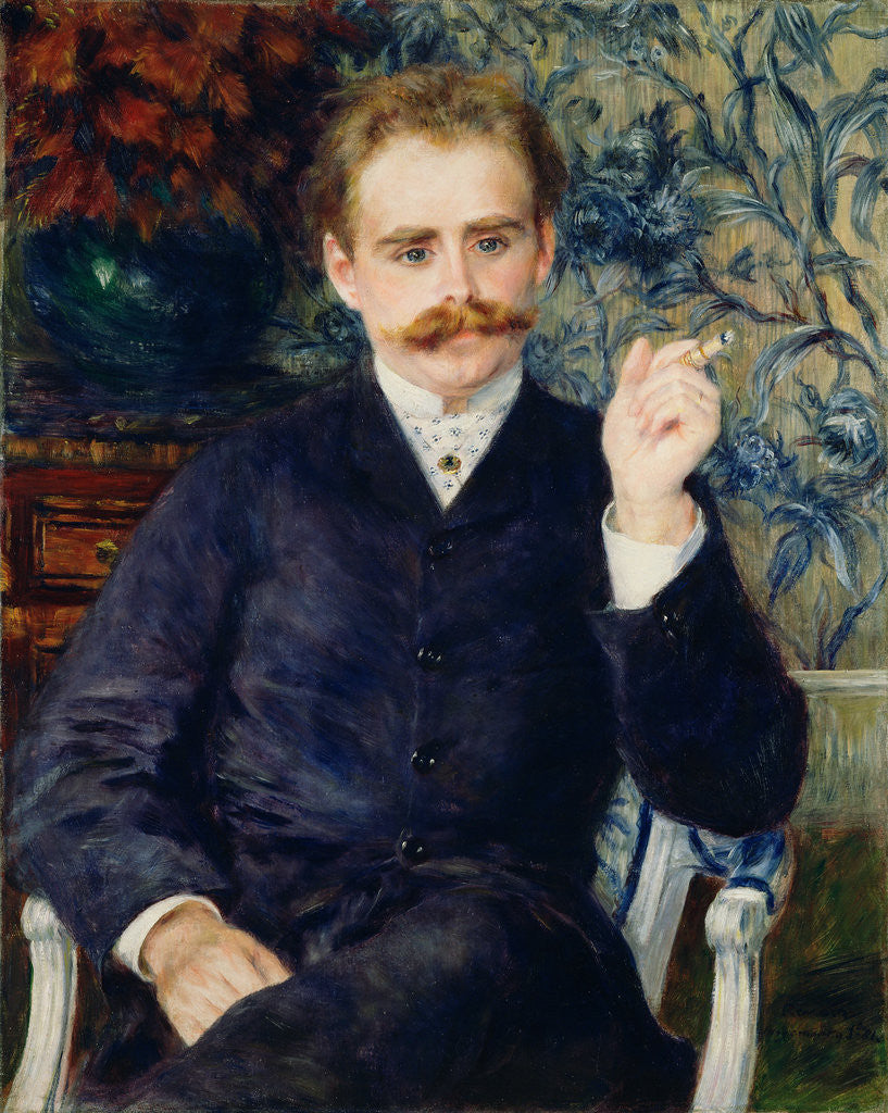 Detail of Albert Cahen d'Anvers by Pierre-Auguste Renoir