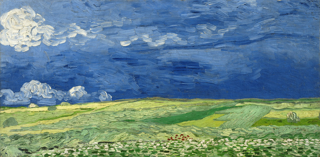 Detail of Wheatfield under thunderclouds, 1890 by Vincent van Gogh