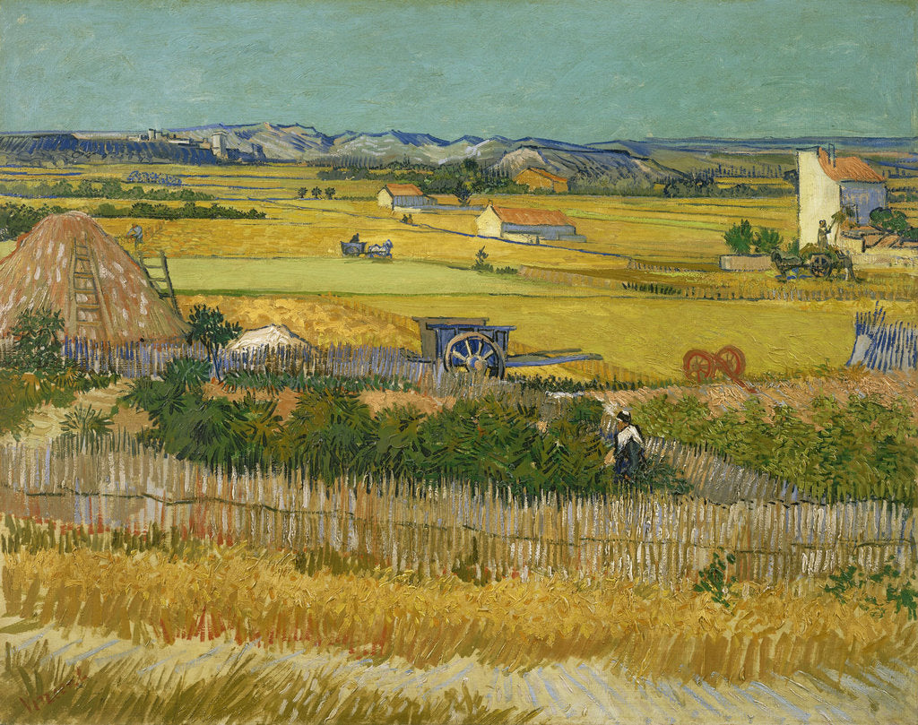 Detail of The harvest, 1888 by Vincent van Gogh