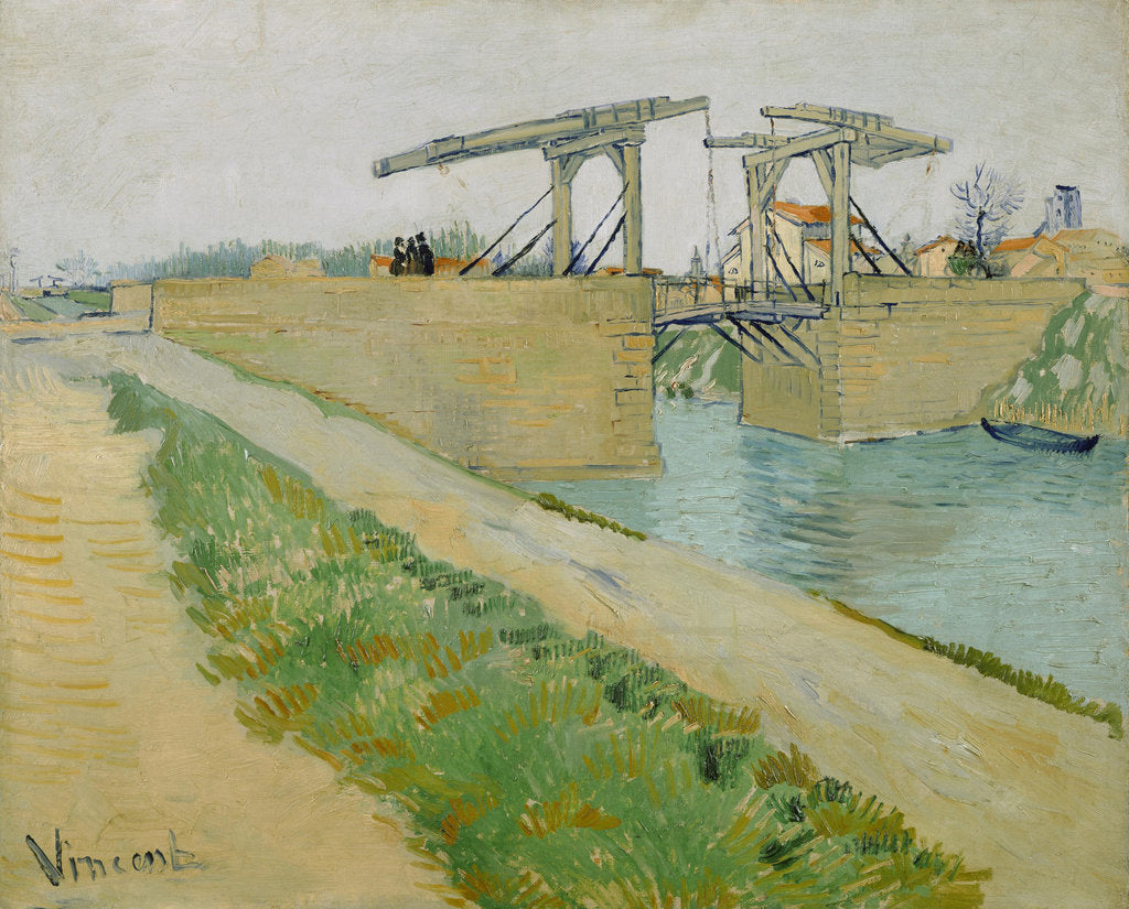 Detail of The Langlois bridge (Pont de Langlois), 1888 by Vincent van Gogh