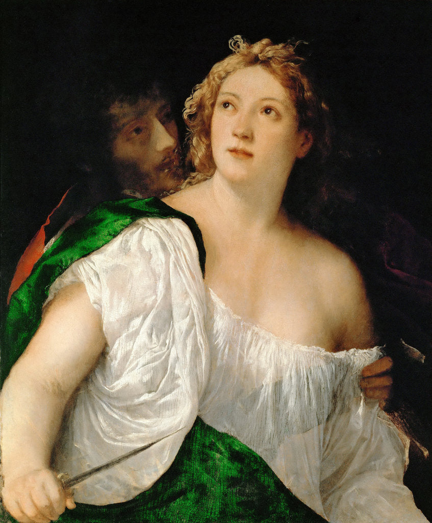 Detail of Tarquinius and Lucretia, 1516-1517 by Titian