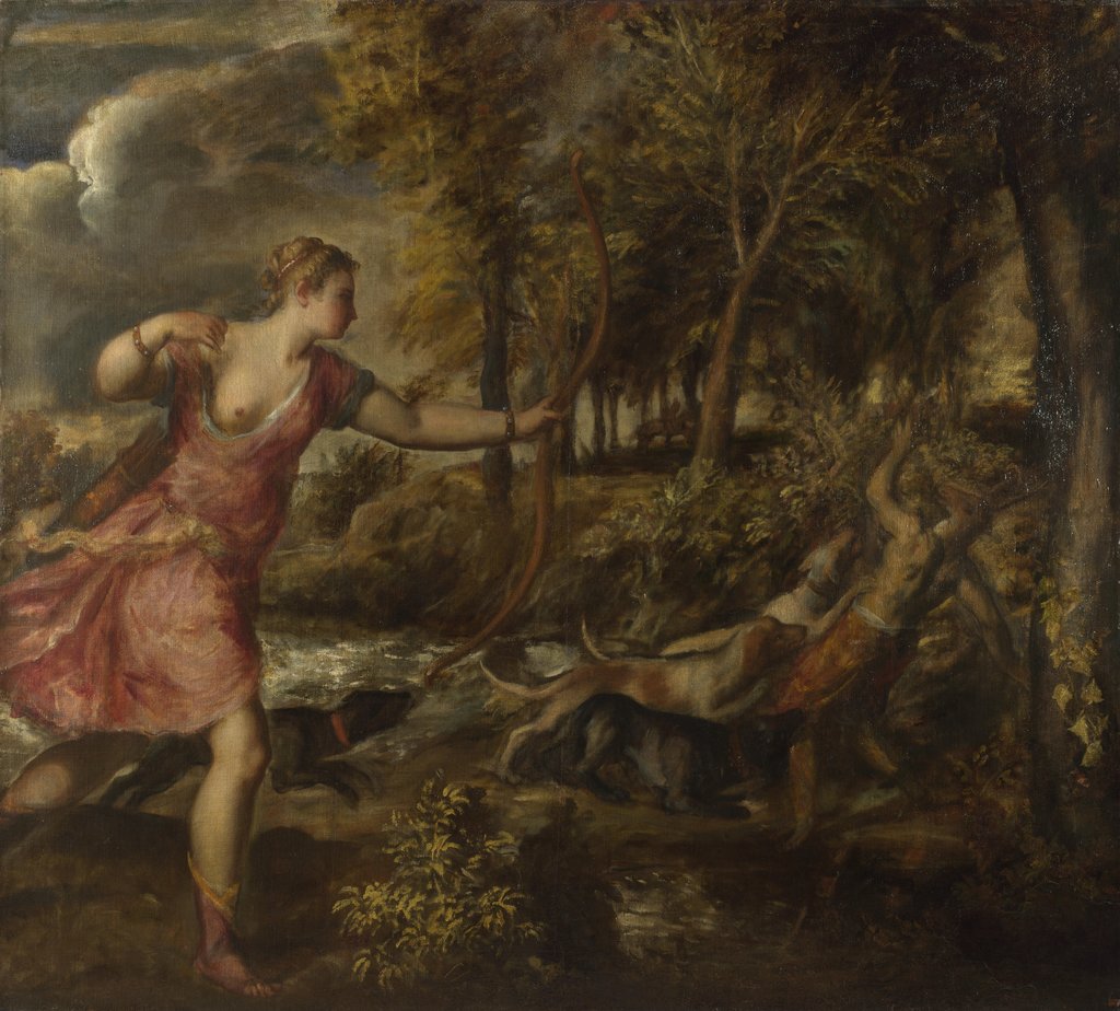 Detail of The Death of Actaeon, ca 1559-1575 by Titian