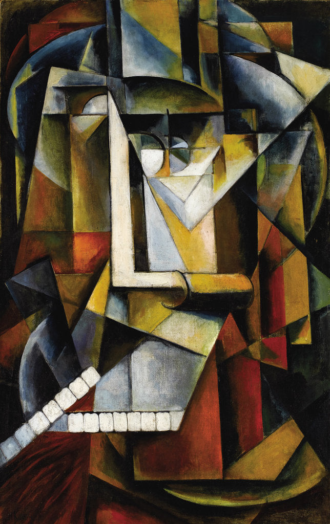 Detail of Abstract Cubist Composition by Ivan Vassilyevich Klyun